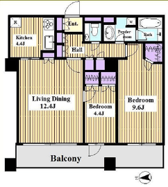 キャナルワーフタワーズイーストタワー 5階 間取り図