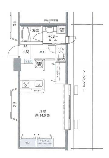 プライムアーバン豊洲 908 間取り図