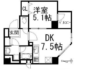 イデアル五反田 301 間取り図