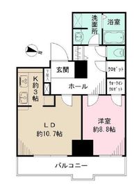 トルナーレ日本橋浜町 9階 間取り図