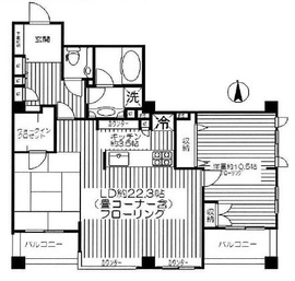 ライオンズガーデン四谷津の守坂 3階 間取り図