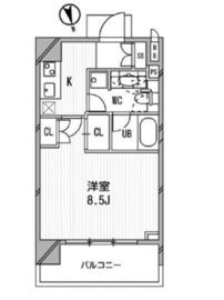 アーデン麻布十番 602 間取り図