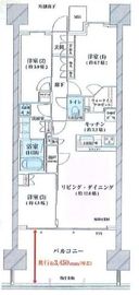 ブランズシティ品川勝島 2階 間取り図