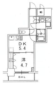 銀座レジデンス伍番館 805 間取り図