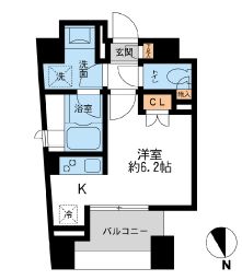 ラフィネジュ学芸大学 705 間取り図