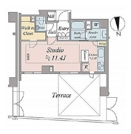 ヴィークコート市谷加賀町 1階 間取り図