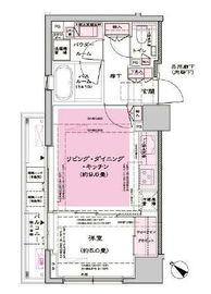 シティハウス勝どきステーションコート 5階 間取り図