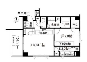 アトラス江戸川アパートメント 4階 間取り図
