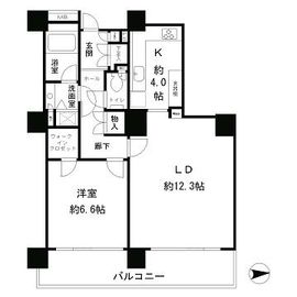 リバーポイントタワー 2103 間取り図