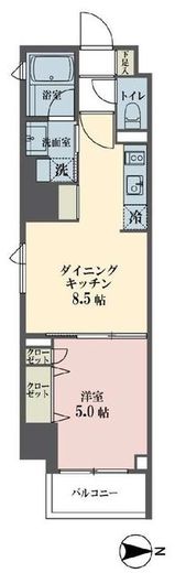 レーヴ半蔵門 402 間取り図