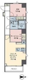 レーヴ半蔵門 401 間取り図