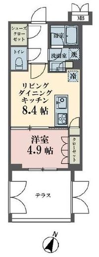 メゾンビスタ渋谷宇田川 103 間取り図