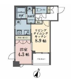 メゾンビスタ渋谷宇田川 503 間取り図