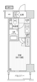 レジディア笹塚2 502 間取り図