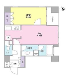 グランカーサ銀座イースト 405 間取り図