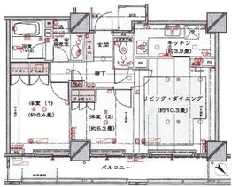 ファミール月島グランスイートタワー 21階 間取り図