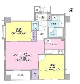 アスコットパーク人形町 7階 間取り図