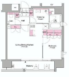 オリーブ麻布十番 901 間取り図