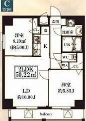 シャッツクヴェレ浅草橋 501 間取り図