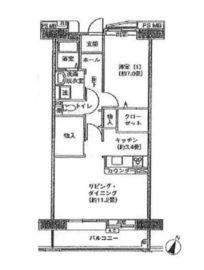 アクティ目黒駅前 1号棟 809 間取り図