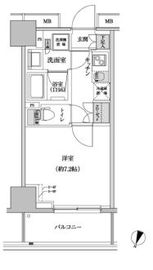 パークハビオ渋谷本町レジデンス 710 間取り図