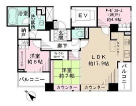 パークハウスエスプラナード 7階 間取り図