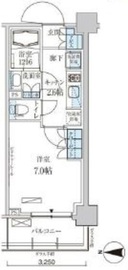 パークアクシス菊川ステーションゲート 407 間取り図