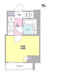 ステイレジデンス西新宿 1301 間取り図