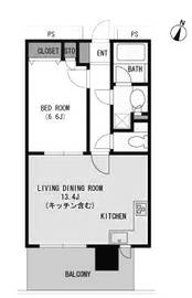 プラザタワー勝どき 2806 間取り図