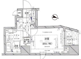 パレステュディオ六本木 8階 間取り図