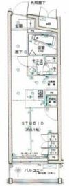 グランドコンシェルジュ都立大学 3階 間取り図