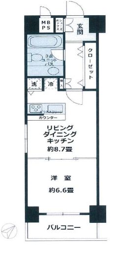 ミリオングランデ元赤坂ヒルズ 4階 間取り図
