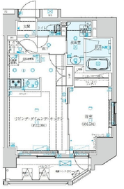 クレイシア新宿 3階 間取り図