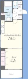 リュクス高輪台 703 間取り図