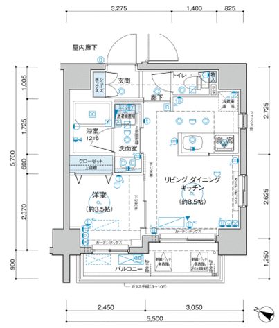 リヴァプール東池袋 10階 間取り図