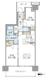 ブリリア辰巳キャナルテラス 4階 間取り図