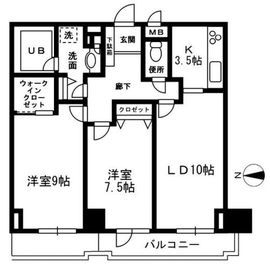 レジディア目白 208 間取り図