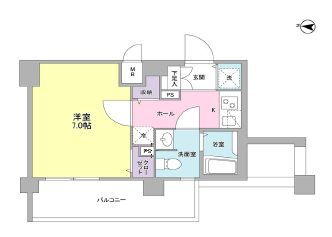 フィオリトゥーラ三軒茶屋ステーションフロント 801 間取り図