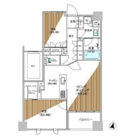 パークナード四谷 4階 間取り図