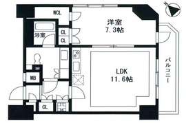 クオリア代々木 7階 間取り図