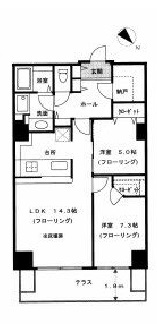 トルナーレ日本橋浜町 3階 間取り図