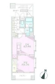 アスコットパーク人形町 9階 間取り図