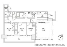 ベイズタワー＆ガーデン 11階 間取り図