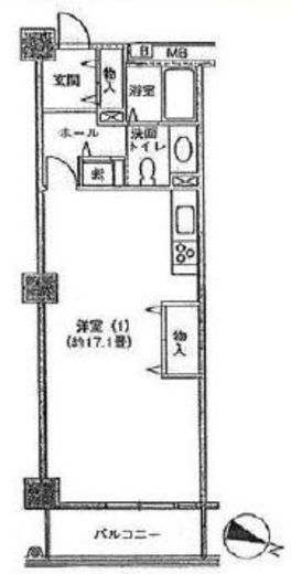 アクティ目黒駅前 1号棟 511 間取り図