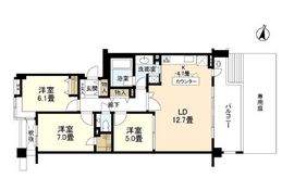 デュオヒルズ御殿山 1階 間取り図