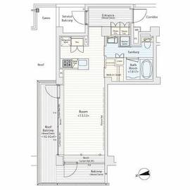 カスタリア市ヶ谷 408 間取り図