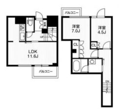 アーバンフラッツ目黒本町 104 間取り図