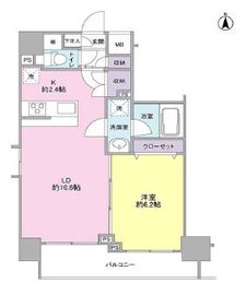 モンレーヴ錦糸町 1301 間取り図