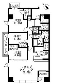 アーバンパーク代官山2 701 間取り図