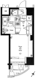 リクレイシア三田 2階 間取り図